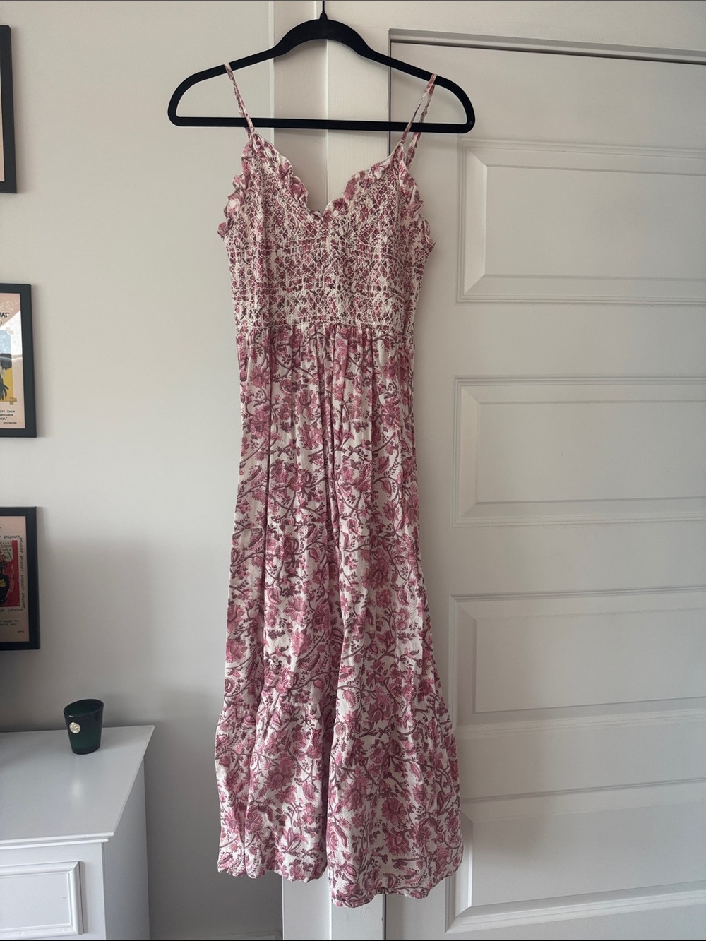 Pink Floral Maxi Dress